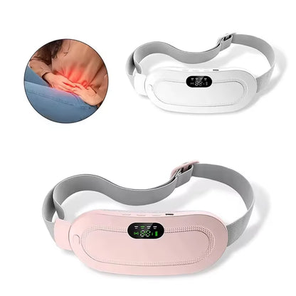 NEW Electric Period Cramp Massager Vibrating Pad Belt for Menstrual Colic Relief Pain Waist Abdominal Palace Belt