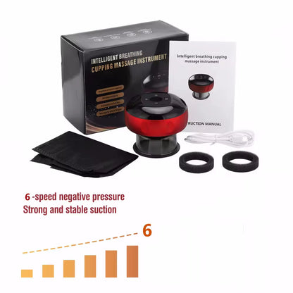 Smart Cupping Therapy Massager with Red Light Therapy for Circulation Chinese Anti-Cellulite Vacuum Cupping Massage Suction Cups