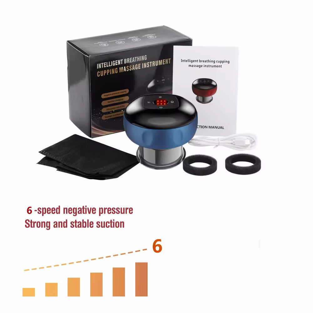 Smart Cupping Therapy Massager with Red Light Therapy for Circulation Chinese Anti-Cellulite Vacuum Cupping Massage Suction Cups