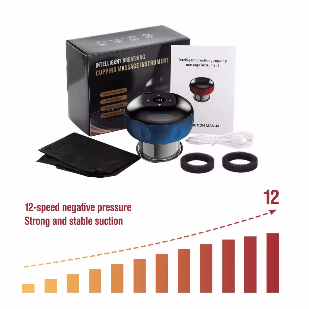 Smart Cupping Therapy Massager with Red Light Therapy for Circulation Chinese Anti-Cellulite Vacuum Cupping Massage Suction Cups