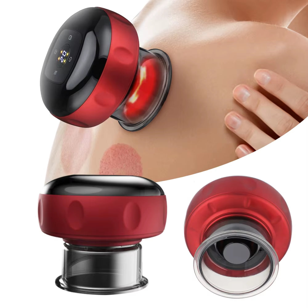 Smart Cupping Therapy Massager with Red Light Therapy for Circulation Chinese Anti-Cellulite Vacuum Cupping Massage Suction Cups